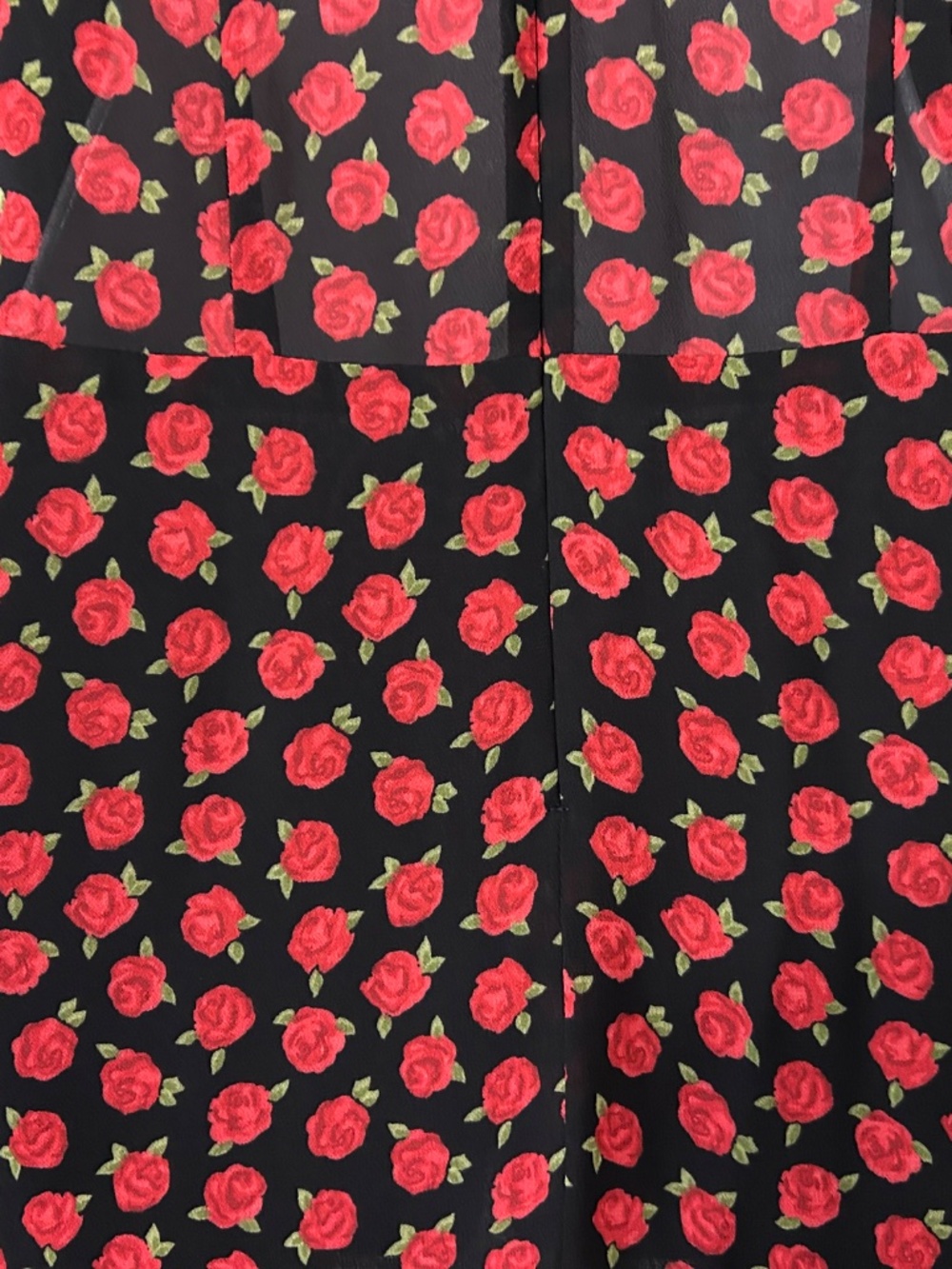 Dress Reformation Anthro Red Roses Ruffles Romantic - Picture 11 of 13